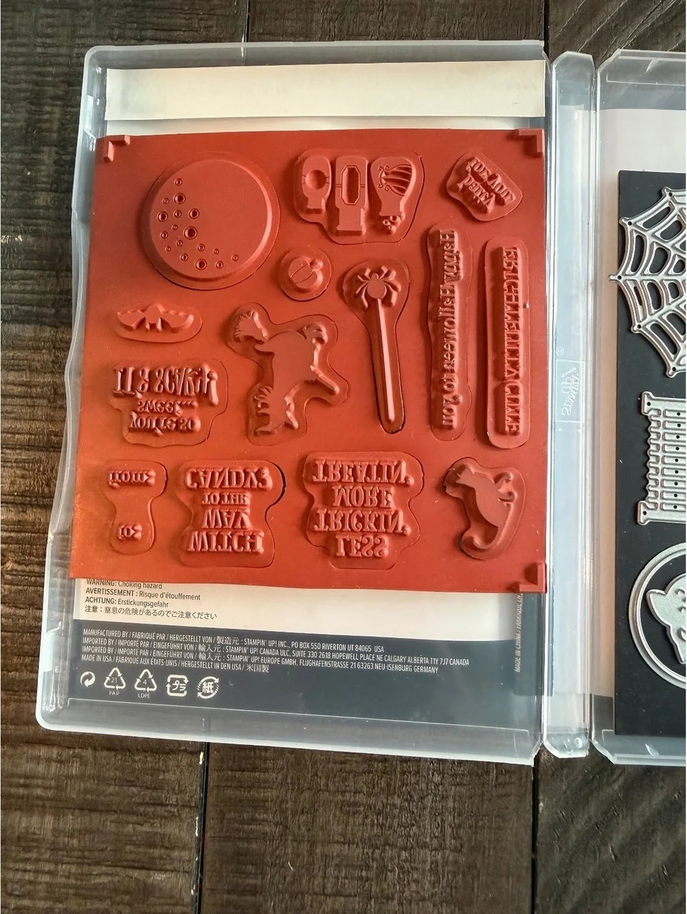 Stampin’ Up Frightfully Cut stamp set with die cuts